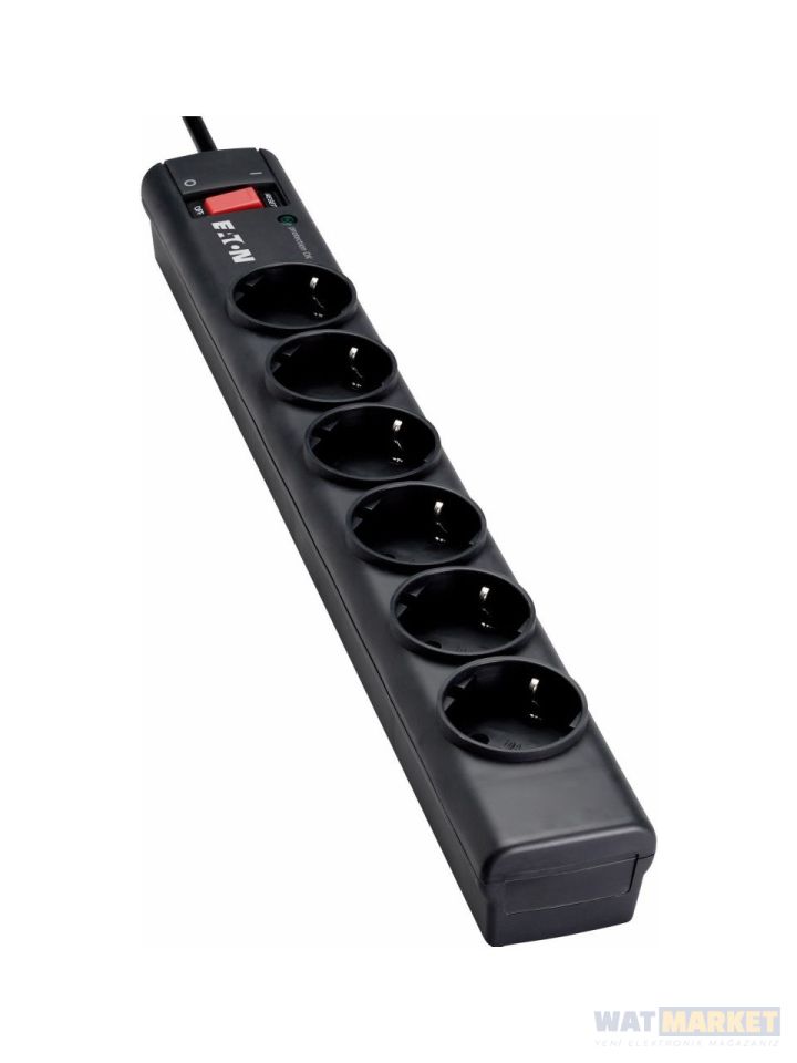 Eaton Akım Korumalı Priz (6'lı Schuko)Eaton Protection Strip 6 DIN-PS6D