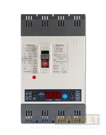 Sigma (4E100050) E100 50A K.A.K ŞALTER (AÇTIRMA BOBİNLİ)