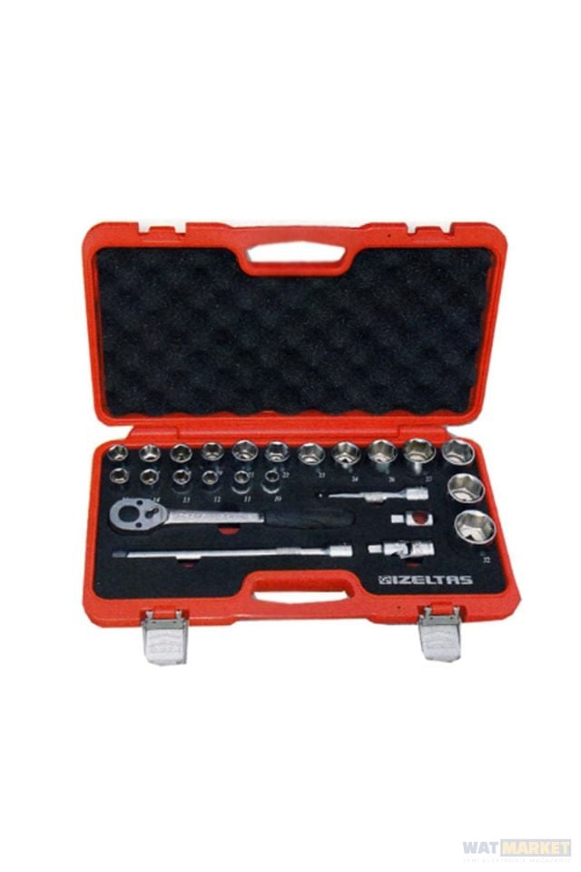 İzeltaş 1/2'' Altı Köşe Lokma Anahtar Takımı 24 Parça