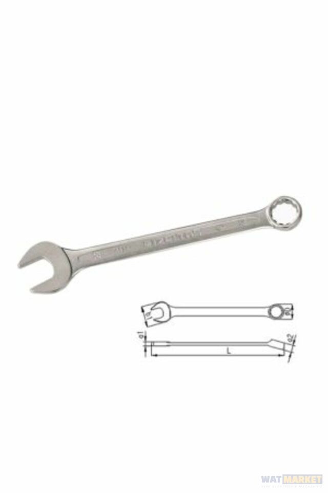 İzeltaş 0320020019 19mm Kombine Anahtar Kısa Boy