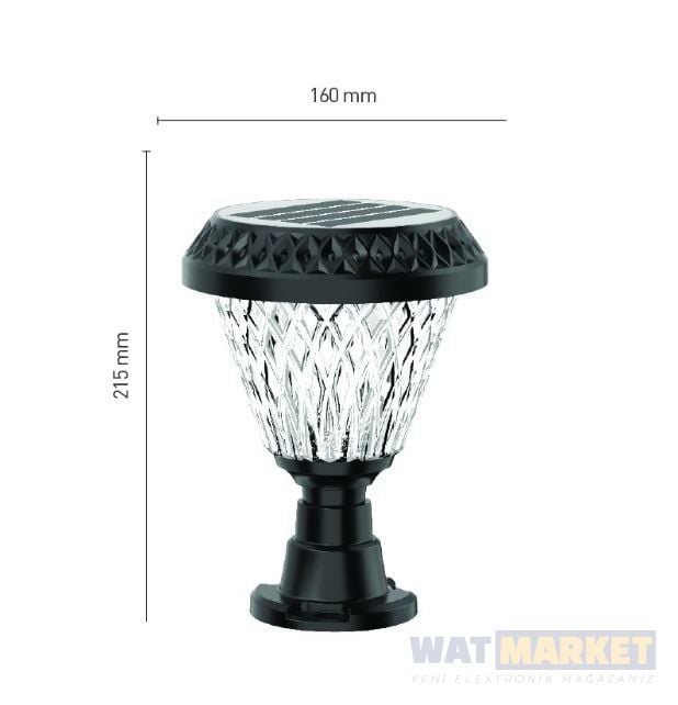 20W Solar Fonksiyonel Bahçe Armatürü FL-3278