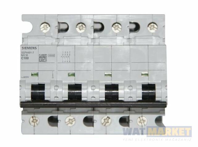 SIEMENS - 5SP4491-7 Otomatik Sigorta 100A C Tipi 10kA