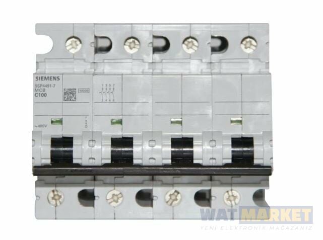 SIEMENS - 5SP4491-7 Otomatik Sigorta 100A C Tipi 10kA