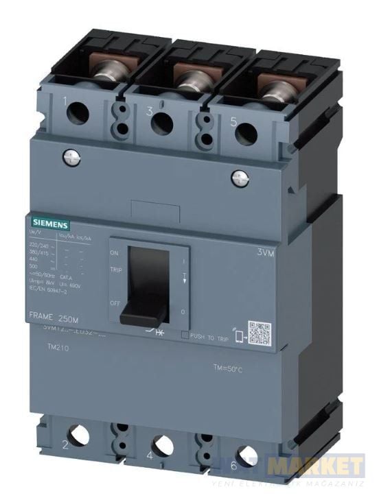 SIEMENS - 3VM1463-4EE32-0AA0 Kompakt Şalter 440-630A 36kA 3K