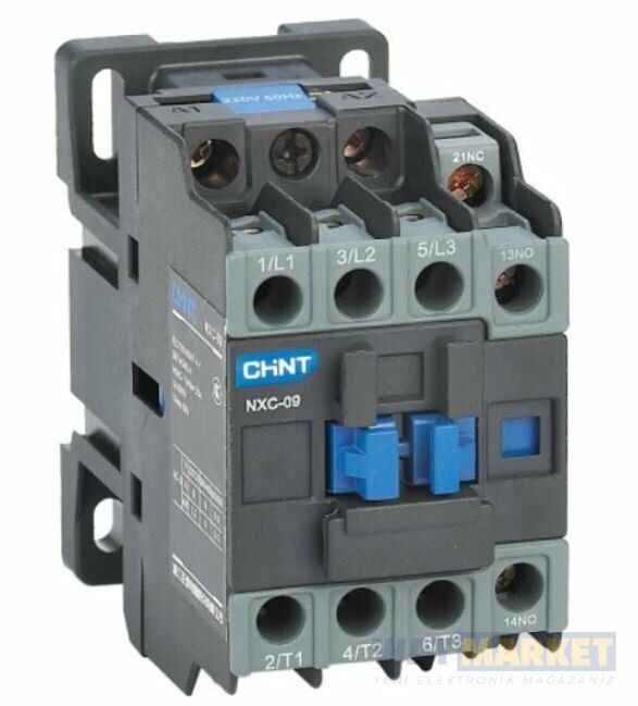 Chint Nxc-09 220V 50/60Hz 1A+1K 9A Kontaktör Chint (925353)