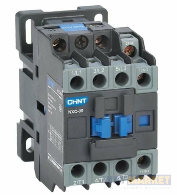 Chint Nxc-09 220V 50/60Hz 1A+1K 9A Kontaktör Chint (925353)