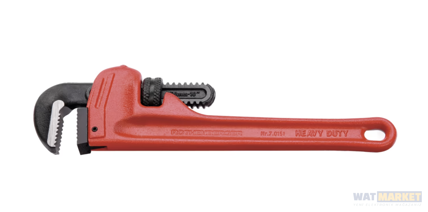 ROTHENBERGER Tek elle kullanılan boru pensesi AĞIR HİZMET, 10''